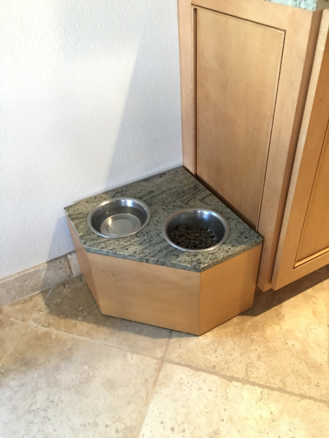 granite dog bowl